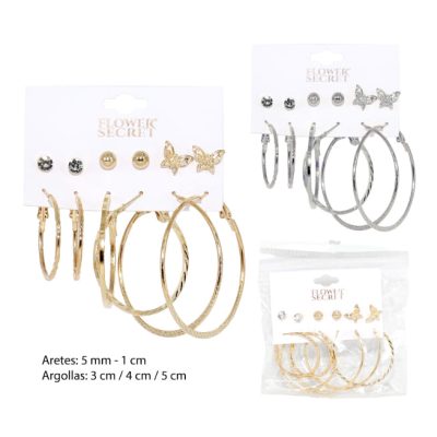Set Aros Argollas y Chicos