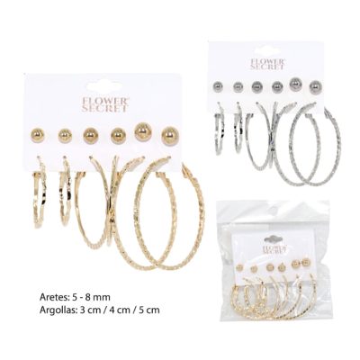 Set Aros Argollas y Chicos