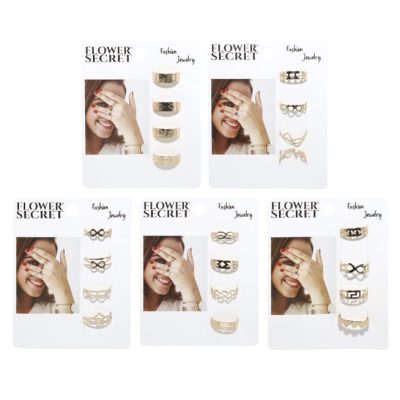 Set Anillos Regulables 4Ud