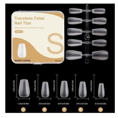 Uñas 100Ud - Short Coffin S