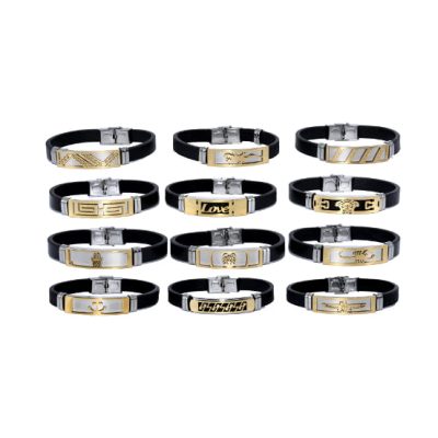 Pulsera Acera C/Correa Cuero