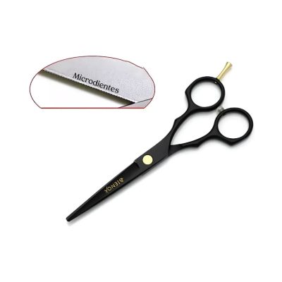 Tijera Micro Dentada Negra